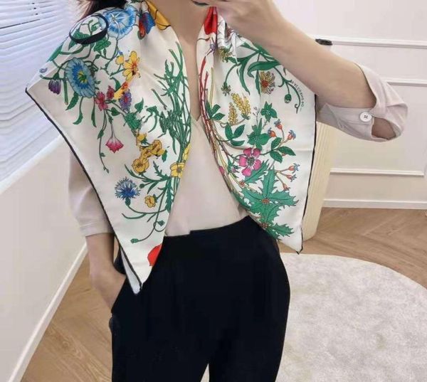 

wholethe famous style design 100 silk square scarves of woman solid colors soft fashion shawl elegant women0393163437, Blue;gray