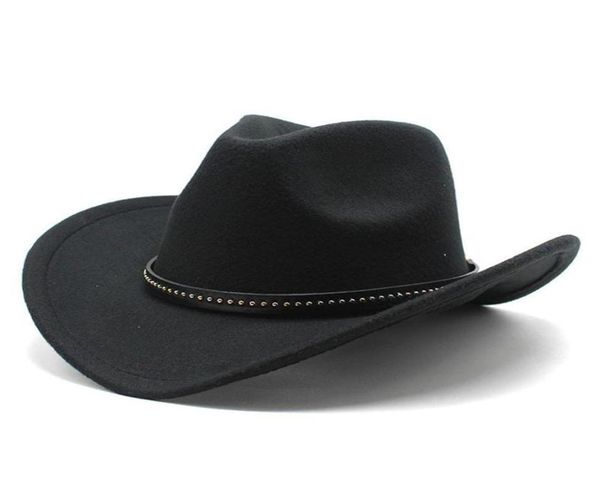 

winter women men black wool fedora hat chapeu western cowboy hat gentleman jazz sombrero hombre cap elegant lady cowgirl hats 22029299995, Blue;gray