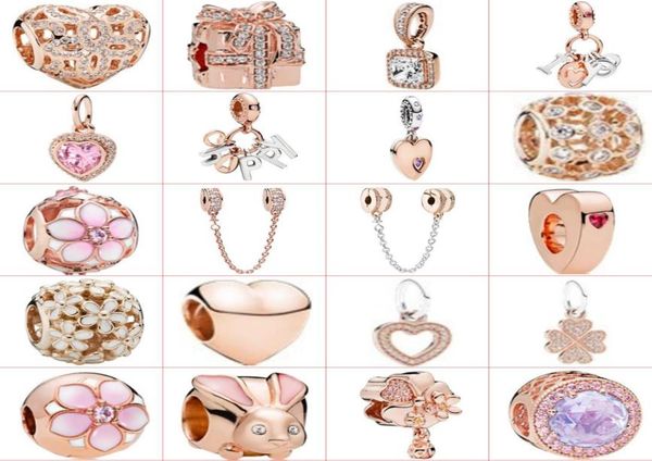 

2021 new style 925 sterling silver classic fashion diy cartoon gorgeous flashing creative rose gold series beaded jewelry factory 6672135, Black