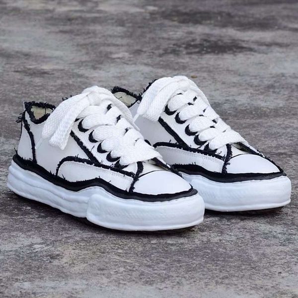 

maison mihara yasuhiro mmy original casual shoes sole low cut canvas shoes for men miharayasuhiro toe cap sneaker mens sports shoe size 36-4