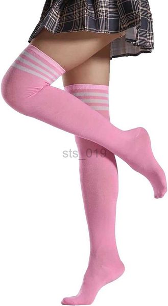 

socks anlaey extra long cable knit over the knee thigh high cotton stocking socks leg warmers boot socks for women p230907, Red;black