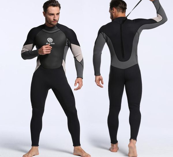 

new arrival selling men039s 3mm professional diving wetsuit one piece long sleeve snorkeling surfing wetsuit5988935