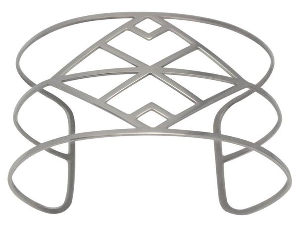 

silvercolor cuff bracelets hollow out femme bracelet wide bangles for women fashion brand designer jewelry h love bangle9809614, Black
