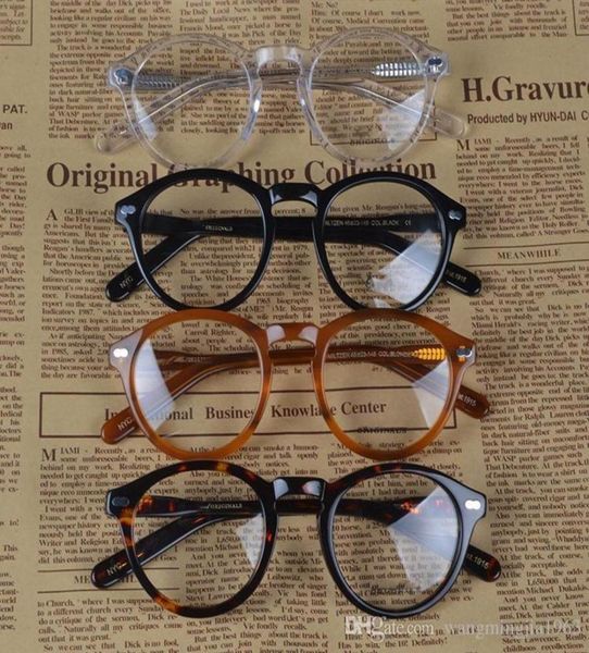 

miltzen glasses frame clear lense johnny depp glasses myopia eyeglasses retro oculos de grau men and women myopia eyeglasses frame9388019, Silver