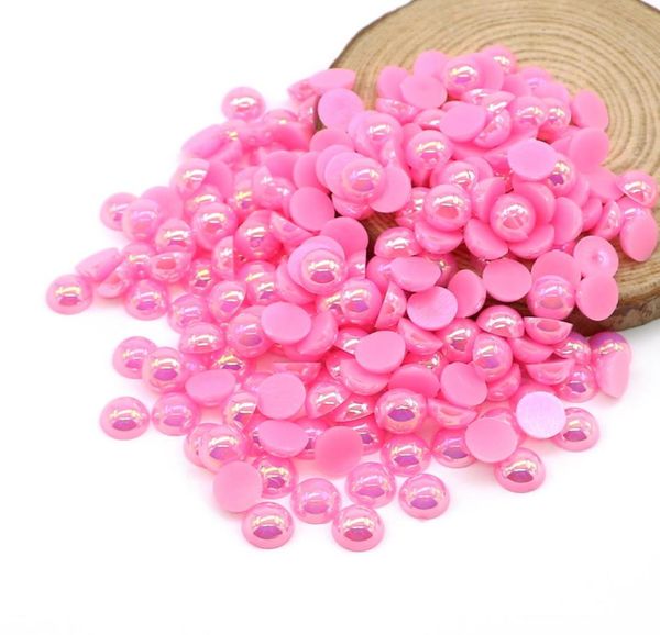 

abs flatback half pearl beads peach ab flat back round craft half pearls diy glue on beads for decoration 5005000pcspack9845526, Black