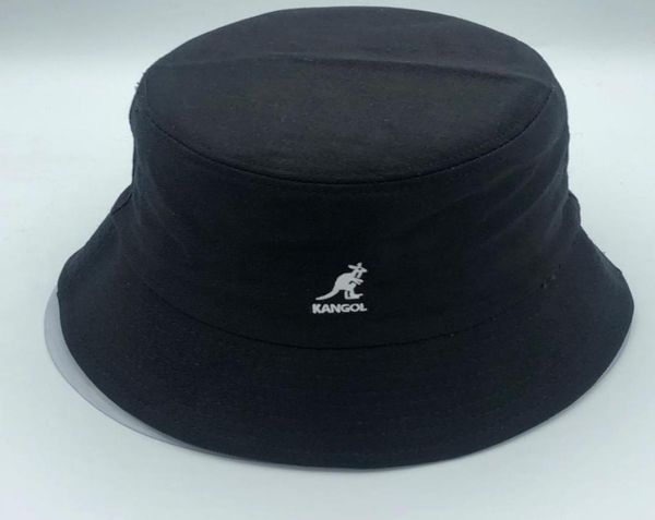 

2022 kangaroo fisherman visor basin hat fashion wild cotton fabric bucket hat super fire men and women flatclothhat8476565, Blue;gray