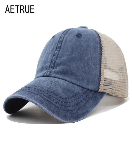 

ball caps aetrue summer baseball cap women male gorras snapback hat hip hop mesh adjustable bone casquette hats for men dad5782060, Blue;gray