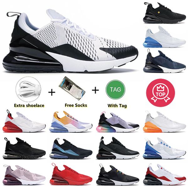 

2023 new trainers 270 270s men women running shoes metallic gold black black gold university red barely rose summer gradient total orange sn