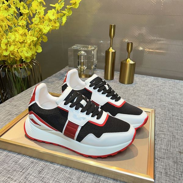 

luxury casual shoes genuine leather suede comfortable jogging shoes men nylon breathable non-slip rubber sole sneakers 0904, Black