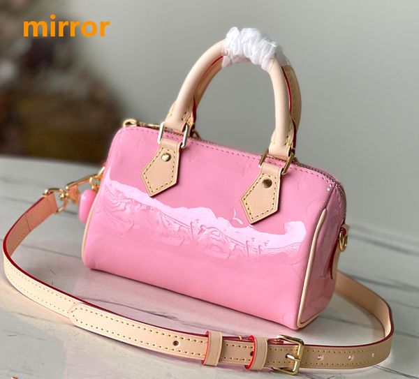 

2023 designers mirror nano speedy handbag classic luxurys genuine leather