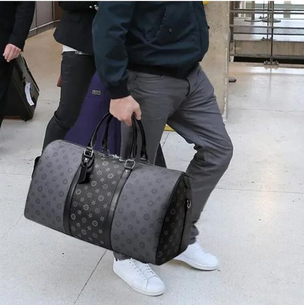 

designers fashion duffel bags luxury men female travel bags leather handbags large capacity holdall carry on luggage overnight weekender bag