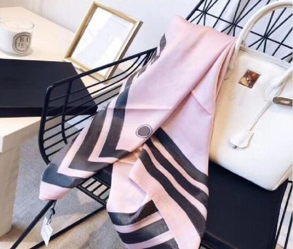 

2021 classic outdoor fashion women039s silk scarves spring and summer outdoor tourism 100 silk scarves soft and comfortable7446149, Blue;gray