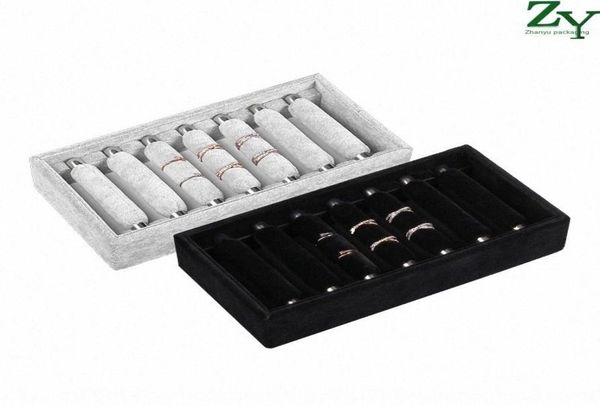 

creative nordic ins ring plate ice flannel jewelry plate rolling display tray ear tray jewelry stud earrings studs storage tsom4449898, Black;white