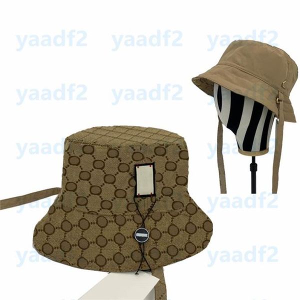 

reversible bucket hats vintage letter printed wide brim sun hat with tie womens mens autumn windproof beach uv cap beanie 4 colors9878034, Black;white