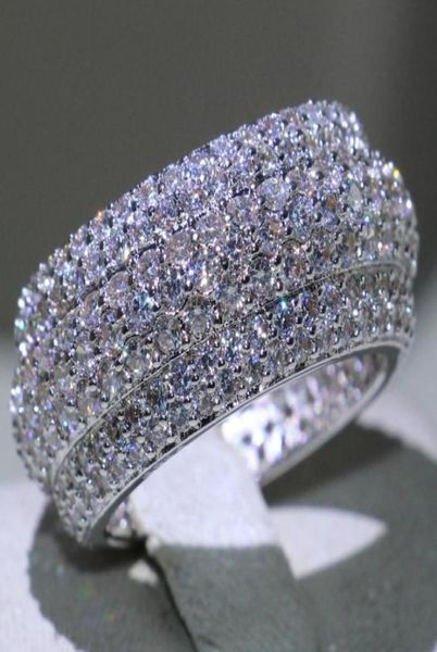

stunning luxury jewelry victoria new arrival unique desgin 925 sterling silver pave white sapphire cz diamond gemstones women circ8656242, Slivery;golden