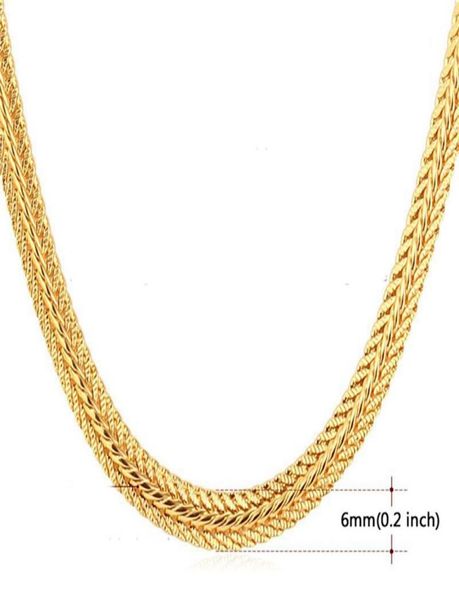 

chain fashion necklace 18k yellow gold filled hip hop mens necklace choker chain link gift4153004, Silver