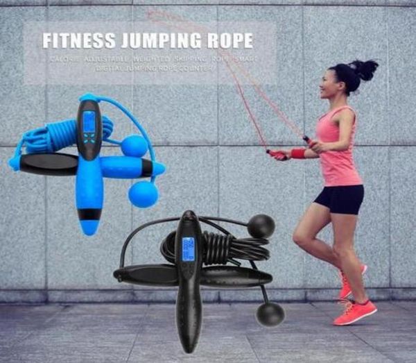 

digital smart digital speed jump jumping skipping rope calorie counter timer gym fitness home with electronic counter7013123