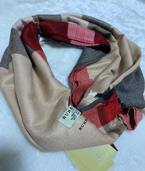 

designer bur cashmere men scarf elegant women comfortable cashmere women scarf doublesided printed twill brand scarves 18070cm6339877, Blue;gray