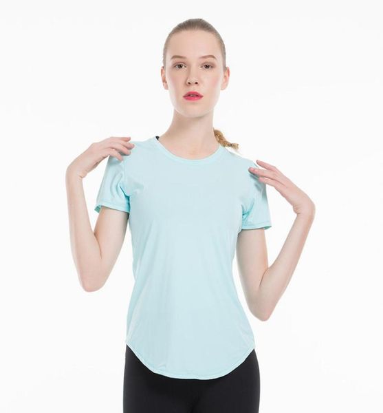

fitness women yoga running quick dry short sleeve tshirts mesh workout sport compression tights gym clothes4148181