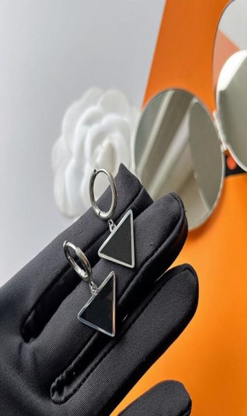 

fashion geometric stud earring black inverted triangle earrings for girls simple design earrings premium jewelry accessories coupl9241038, Golden;silver