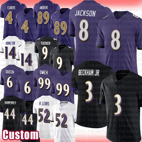 

mens 4 zay flowers football jersey lamar jackson odell beckham jr. mark andrews kyle hamilton justin tucker patrick queen odafe oweh marlon, Black;red