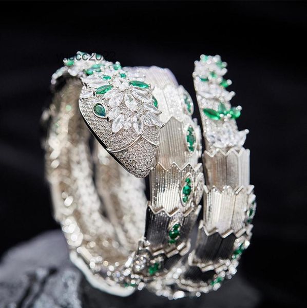 

charm bracelets new double loop green eye bracelet female fashion exaggerated personality open shaped bracelet jewelr222t8403827, Golden;silver