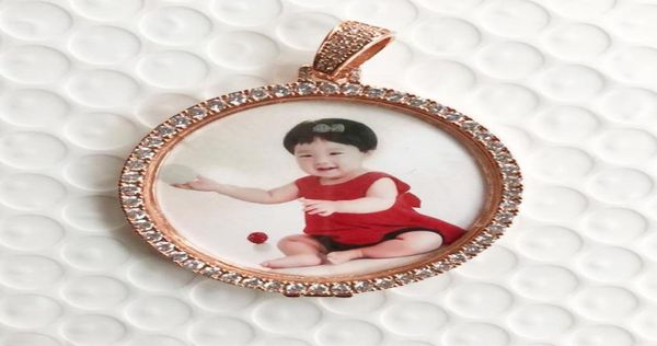 

custom made po medallions necklace pendant with rope chain rose gold color cubic zircon men039s hip hop jewelry9394539, Silver