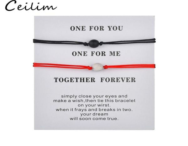

matte lava stone natural stone bead bracelet red string braiding couple bracelets for men women with wish jewelry card one for you8155341, Golden;silver