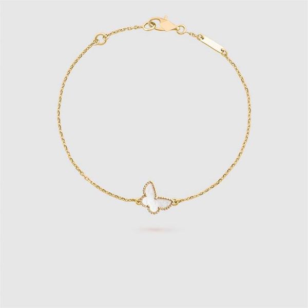 

designer butterfly bracelet rose gold plated chain ladies and girls valentine's day mother's day engagement jewelry fade256t, Black