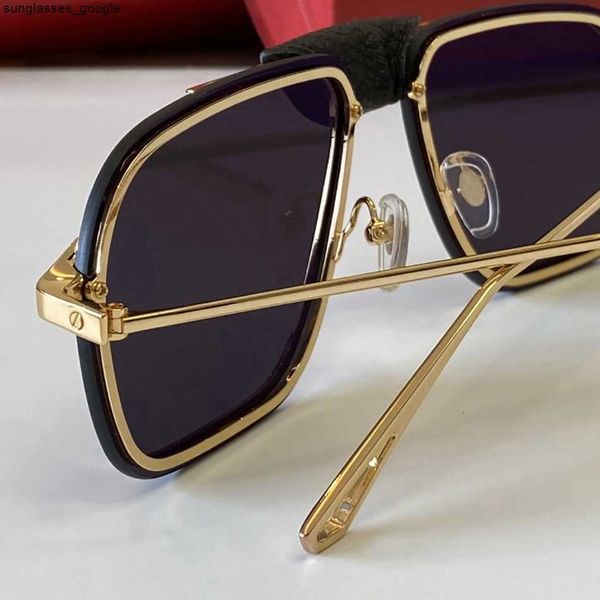 

fashion carti designer cool sunglasses gold cartir man pilot sunglasses women fashion eyewear leather buckle design polarizedmetal frame scr, White;black