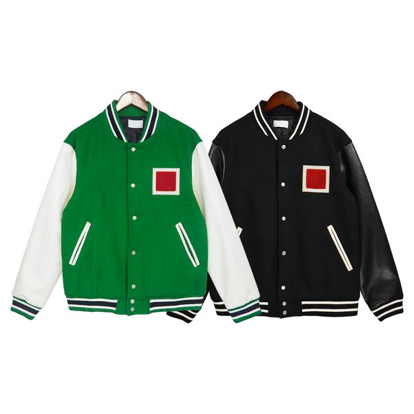 

designer jacket varsity jacket coats men mens jacket leather jacket mens coat flocked jacket sleeve baseball uniform fashion jacket men butt, Black;brown