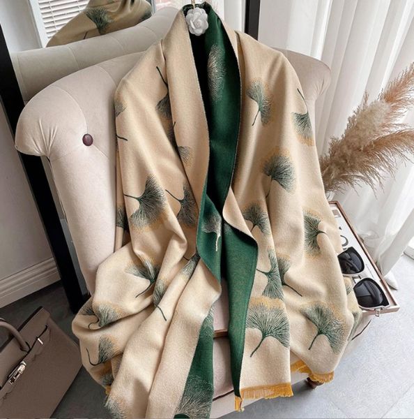 

185cm classic designer silk scarves scarf man women long neck winter wool scarfs print cashmere scarve warm cotton shawl wraps9147733, Blue;gray