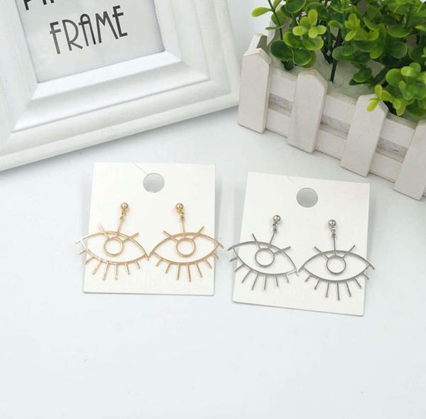 

fashionable temperament simple personality super fairy long eyes and earrings7819454, Golden;silver