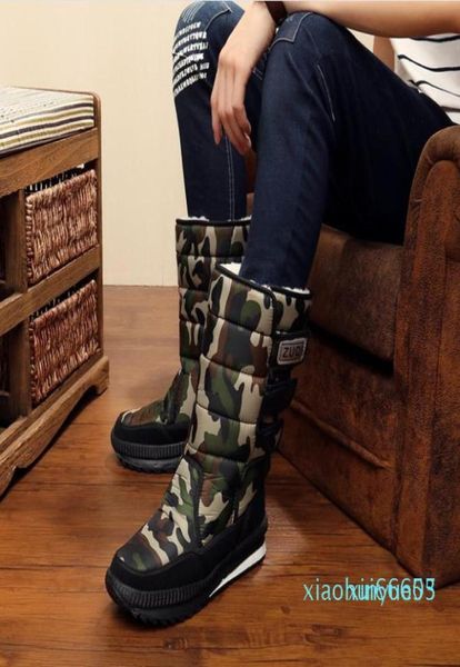 

mens snow boots big size cold proof water proof oxford fabric rain boot minus 40 degrees warm keep shoes winter x18620933, Black