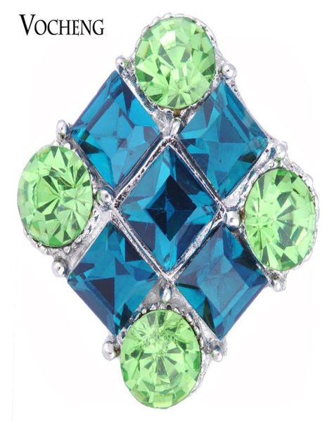 

noosa 18mm ginger snap 4 colors square shape rhinestone button vocheng vn10113773176