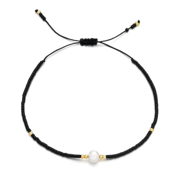 

charm bracelets jewelry accessories fashion jewelrybracelets zmzy thin natural pearl bracelet miyuki beads handmade b1082101, Black