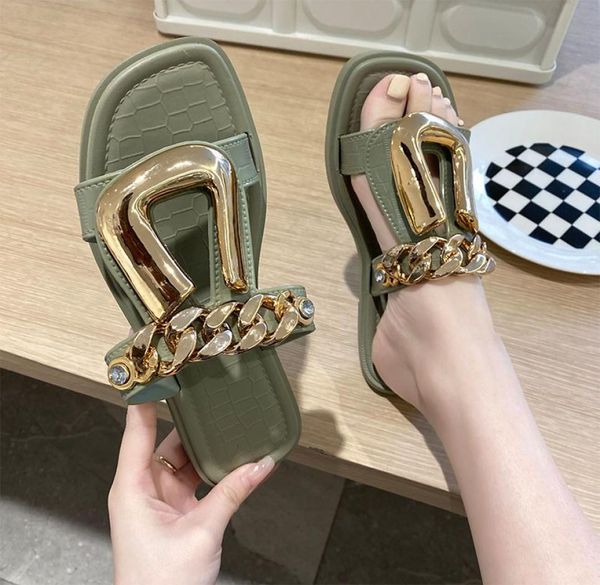 

fairy wind slippers female summer wear fashionable fashionable beautiful comfortable personality shopping soft sandals5022494, Black