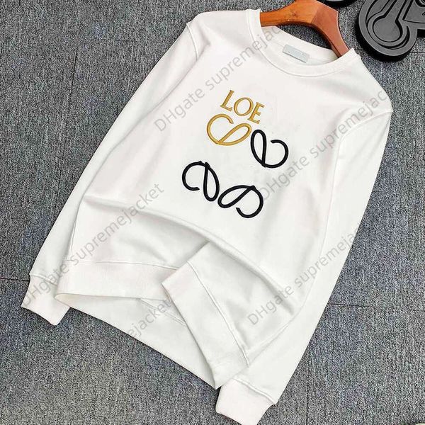 

new cotton embroidered designer sweater bottom shirt lowe coat ribbed hem stylish casual thermal top, Black
