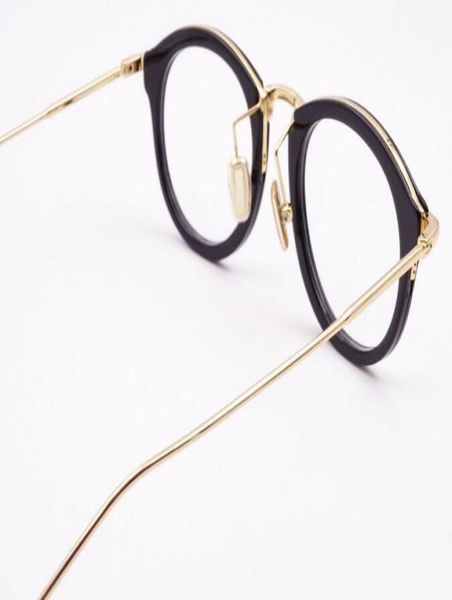 

myopia glasses frame thom braune browne round frame thin legs male and female myopia tide tb0115665148, White;black