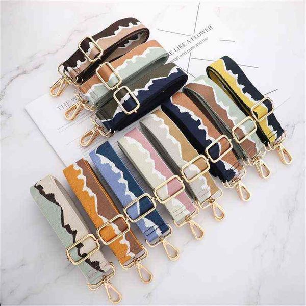 

adjustable bag strap bag part accessories for handbags belt wide colorful shoulder strap replacement purse strap for bag x220214227r, Black