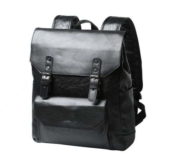 

vintage faux leather backpack schoolbag rucksack college bookbag lapcomputer casual daypack travel bag satchel bags for me4194823