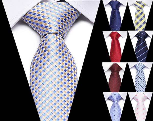 

luxury wedding ties 75cm mens classic tie silk jacquard woven tie set business necktie accessories men necktie3722423, Blue;purple