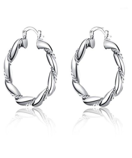 

charm dress up girl silver jewelry hoop earring european style creative ed rope round for women exquisite git present12970766, Golden