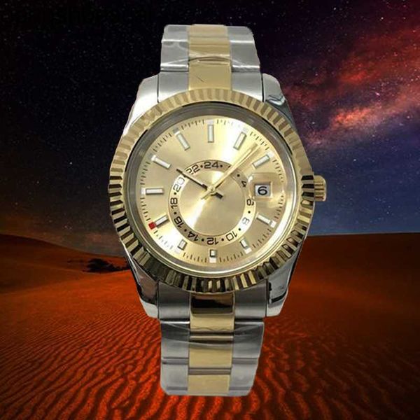 

skydweller r olexs watch clean factory quartz movement 40mm waterproof stainless steel womens designer watchs aaa panthere 41mm classic spor, Slivery;golden