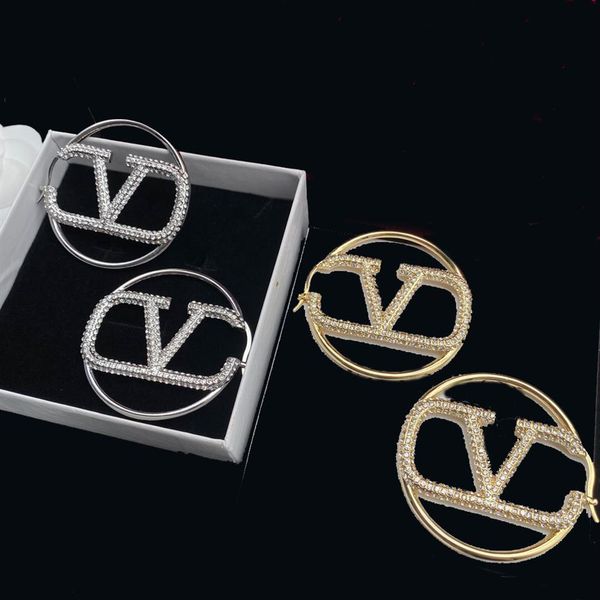 

fashion designer cz hoop earrings for women lovers couple gift ladies weddings gifts jewelry with box nrj252i, Golden;silver