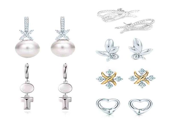 

classic fashion sense pearl pendant elegant gemstone s925 sterling silver earrings ladies party birthday gifts fashionable high-end7011067, Golden;silver