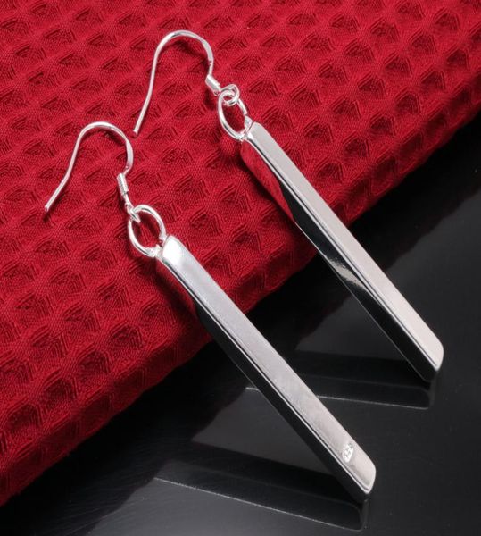 

fine 925 sterling silver earring for women xmas fashion 925 silver round hoop dangle stud earring link italy4782901