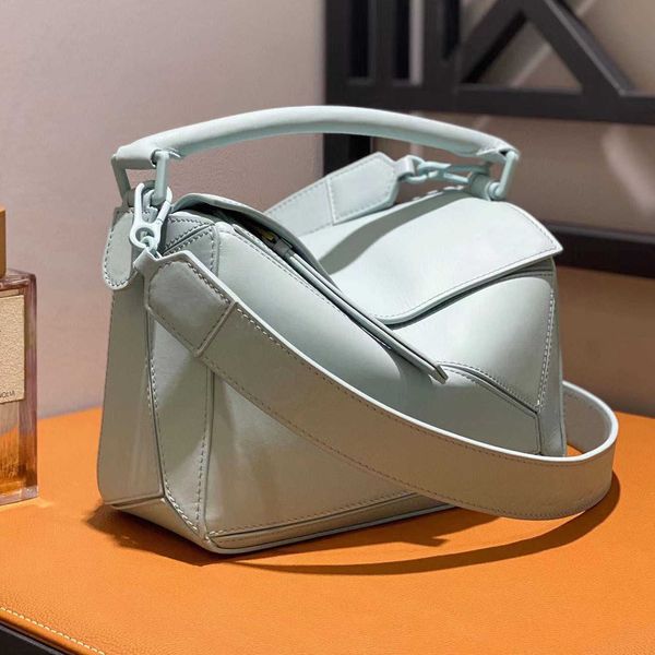 

designer luxury handbags loew's bags series 2023 new wide shoulder strap puzzle geometric bag cowhide mini single oblique straddle wome