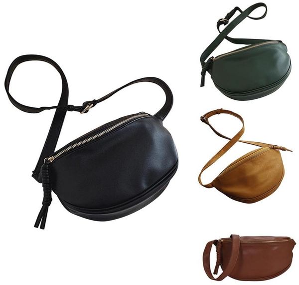 

waist bags fashion lady bag large capacity messenger chest banana pu leather4234417