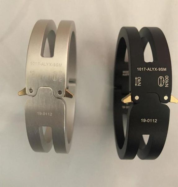 

2020 alyx bracelet men women fashion casual alyx track aluminium alloy bracelet couples8170419, Black